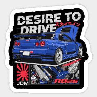 Skyline GTR R34 Sticker